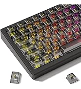 Amazon.com: dagaladoo PBT Keycaps,Grey/Dark Blue keycaps 60
